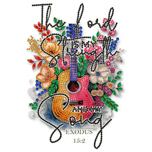 Load image into Gallery viewer, Diamond Painting - Partial Special Shaped - Retro literary calligraphy and painting (30*30CM)