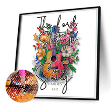 Load image into Gallery viewer, Diamond Painting - Partial Special Shaped - Retro literary calligraphy and painting (30*30CM)