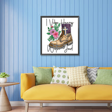 Load image into Gallery viewer, Diamond Painting - Partial Special Shaped - Retro literary calligraphy and painting (30*30CM)