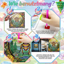 Load image into Gallery viewer, Diamond Painting Sticker Stained Glass Bee Diamonds Mosaic Stickers for Kid Gift
