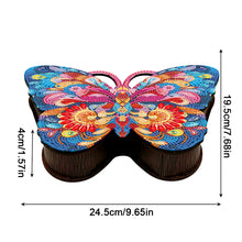 Load image into Gallery viewer, Wood DIY Diamond Painting Jewelry Organizer Box Kit for Adults Kids (Butterfly)