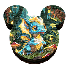 Load image into Gallery viewer, Wood DIY Diamond Painting Jewelry Organizer Box Kit for Adults Kids (Pterosaur)