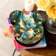 Load image into Gallery viewer, Wood DIY Diamond Painting Jewelry Organizer Box Kit for Adults Kids (Pterosaur)