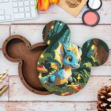 Load image into Gallery viewer, Wood DIY Diamond Painting Jewelry Organizer Box Kit for Adults Kids (Pterosaur)