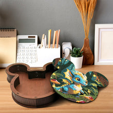 Load image into Gallery viewer, Wood DIY Diamond Painting Jewelry Organizer Box Kit for Adults Kids (Pterosaur)