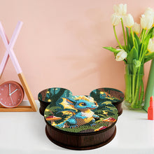 Load image into Gallery viewer, Wood DIY Diamond Painting Jewelry Organizer Box Kit for Adults Kids (Pterosaur)