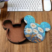 Load image into Gallery viewer, Wood DIY Diamond Painting Jewelry Organizer Box Kit for Adults Kids (Flower)