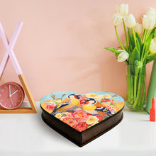 Load image into Gallery viewer, Wood DIY Diamond Painting Jewelry Box Kit for Adults Kids (Heart Flower Bird)