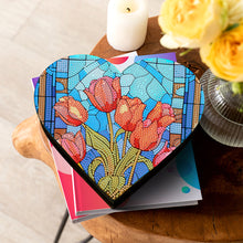 Load image into Gallery viewer, Wood DIY Diamond Painting Jewelry Organizer Box Kit for Adults Kids (Tulip)