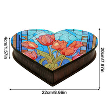 Load image into Gallery viewer, Wood DIY Diamond Painting Jewelry Organizer Box Kit for Adults Kids (Tulip)