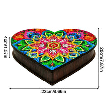 Load image into Gallery viewer, Wood DIY Diamond Painting Jewelry Organizer Box Kit for Adults Kids (Mandala)