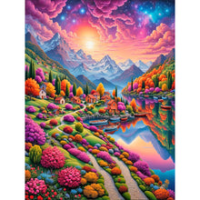 Load image into Gallery viewer, Diamond Painting - Full Round - garden house (30*40CM)