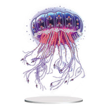 Load image into Gallery viewer, 5D Diamond Painting Desktop Ornament for Home Office Desktop Decor (Jellyfish)