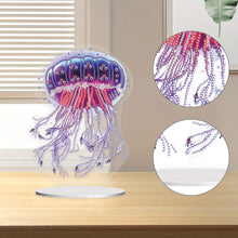 Load image into Gallery viewer, 5D Diamond Painting Desktop Ornament for Home Office Desktop Decor (Jellyfish)