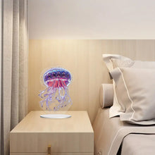 Load image into Gallery viewer, 5D Diamond Painting Desktop Ornament for Home Office Desktop Decor (Jellyfish)