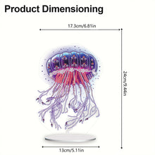 Load image into Gallery viewer, 5D Diamond Painting Desktop Ornament for Home Office Desktop Decor (Jellyfish)