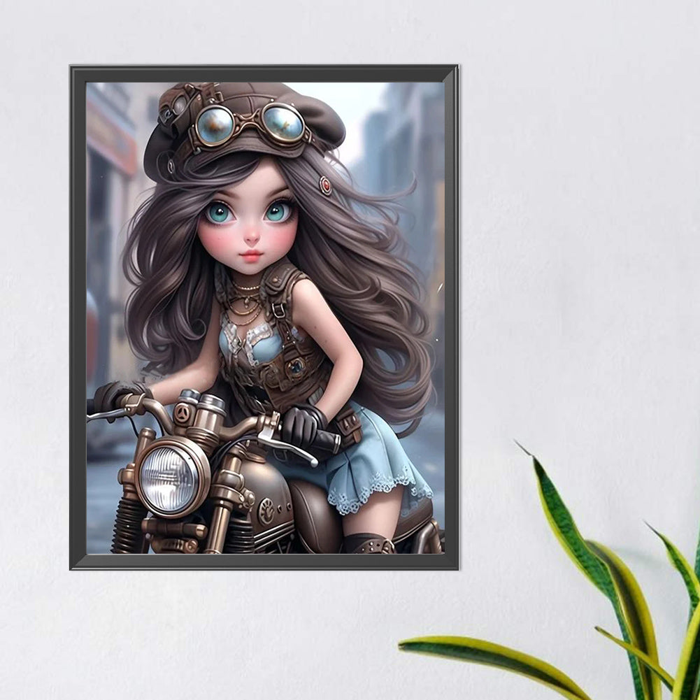 Diamond Painting - Full Round - sweet cool girl (40*50CM)