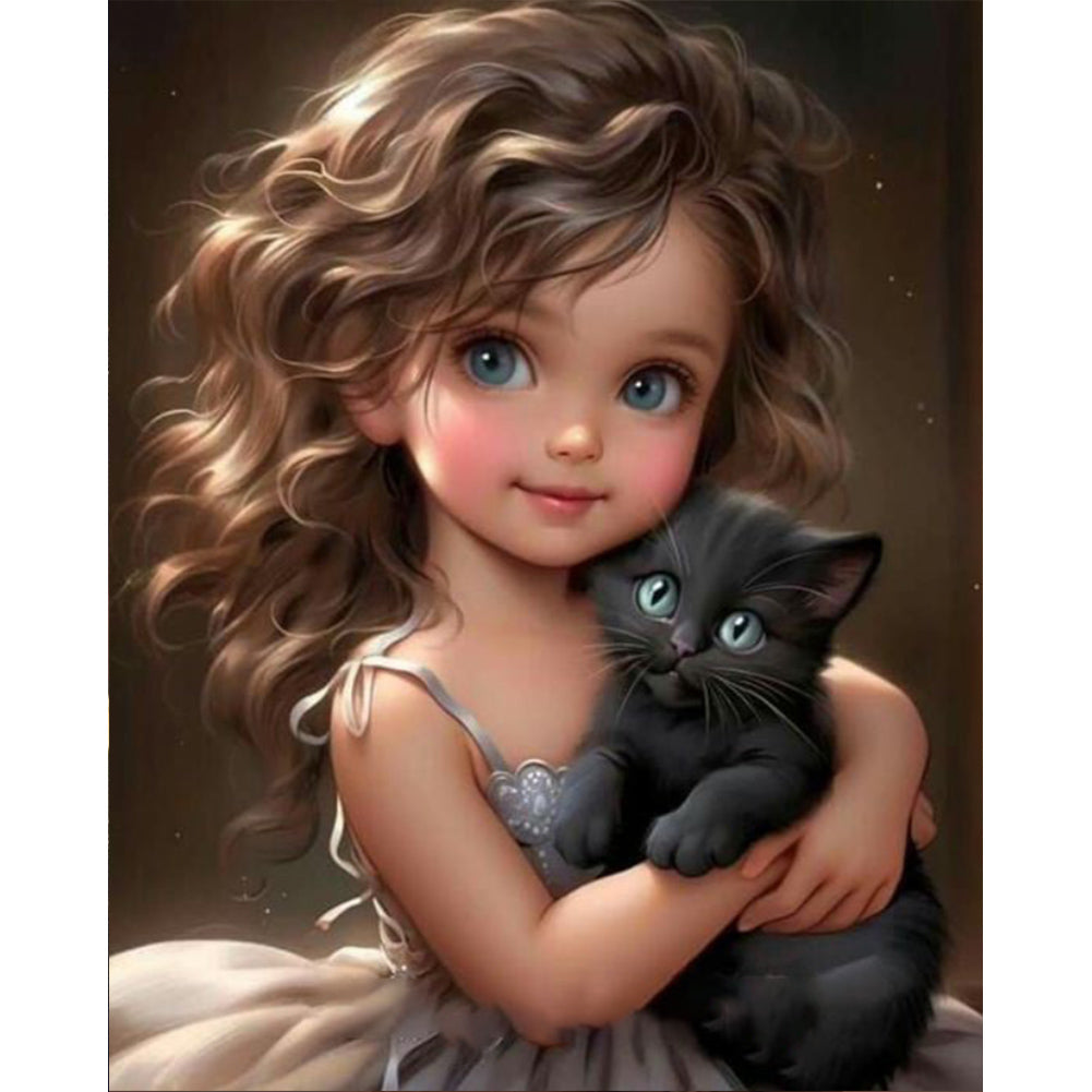 Diamond Painting - Full Round - sweet cool girl (40*50CM)