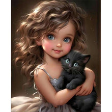 Load image into Gallery viewer, Diamond Painting - Full Round - sweet cool girl (40*50CM)