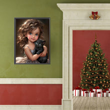 Load image into Gallery viewer, Diamond Painting - Full Round - sweet cool girl (40*50CM)