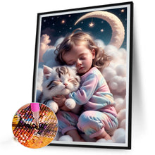 Load image into Gallery viewer, Diamond Painting - Full Square - little girl holding animals (30*40CM)