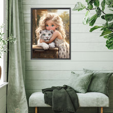 Load image into Gallery viewer, Diamond Painting - Full Square - little girl holding animals (30*40CM)