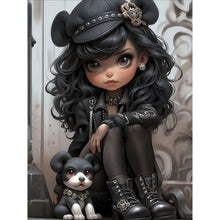 Load image into Gallery viewer, Diamond Painting - Full Square - cool girl (30*40CM)