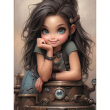 Load image into Gallery viewer, Diamond Painting - Full Square - cool girl (30*40CM)