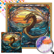Load image into Gallery viewer, AB Diamond Painting - Full Round - dragon in mural (40*40CM)