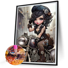 Load image into Gallery viewer, Diamond Painting - Partial Special Shaped - sweet cool girl (30*40CM)