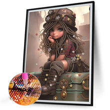 Load image into Gallery viewer, Diamond Painting - Partial Special Shaped - sweet cool girl (30*40CM)
