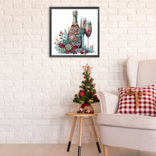 Load image into Gallery viewer, Diamond Painting - Partial Special Shaped - Celebration champagne (30*30CM)