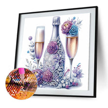 Load image into Gallery viewer, Diamond Painting - Partial Special Shaped - Celebration champagne (30*30CM)