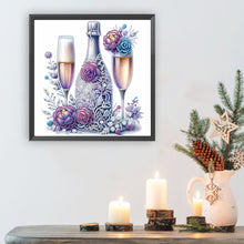 Load image into Gallery viewer, Diamond Painting - Partial Special Shaped - Celebration champagne (30*30CM)