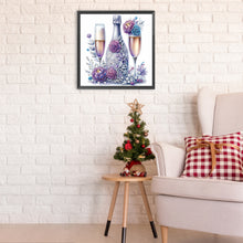 Load image into Gallery viewer, Diamond Painting - Partial Special Shaped - Celebration champagne (30*30CM)