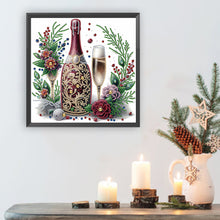 Load image into Gallery viewer, Diamond Painting - Partial Special Shaped - Celebration champagne (30*30CM)