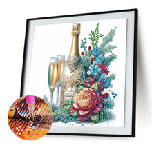 Load image into Gallery viewer, Diamond Painting - Partial Special Shaped - Celebration champagne (30*30CM)