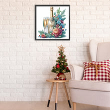 Load image into Gallery viewer, Diamond Painting - Partial Special Shaped - Celebration champagne (30*30CM)