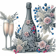 Load image into Gallery viewer, Diamond Painting - Partial Special Shaped - Celebration champagne (30*30CM)