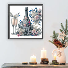 Load image into Gallery viewer, Diamond Painting - Partial Special Shaped - Celebration champagne (30*30CM)