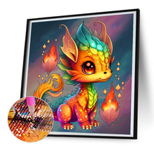 Load image into Gallery viewer, Diamond Painting - Full Round - fire dragon (30*30CM)