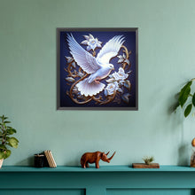 Load image into Gallery viewer, Diamond Painting - Full Round - white dove (30*30CM)