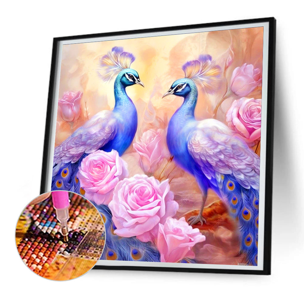 Diamond Painting - Full Round - Peacock (30*30CM)