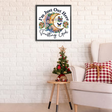 Load image into Gallery viewer, Diamond Painting - Partial Special Shaped - butterfly moon calligraphy and painting (30*30CM)