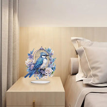 Load image into Gallery viewer, Acrylic Flamingo Cage Diamond Painting Desktop Decor for Office Desktop Decor