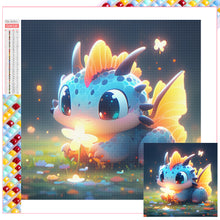 Load image into Gallery viewer, Diamond Painting - Full Square - Cute glowing dragon (30*30CM)