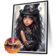 Load image into Gallery viewer, Diamond Painting - Full Round - sweet cool girl (40*50CM)