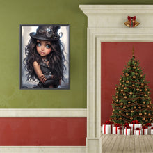 Load image into Gallery viewer, Diamond Painting - Full Round - sweet cool girl (40*50CM)