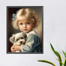 Load image into Gallery viewer, Diamond Painting - Full Round - sweet cool girl (40*50CM)