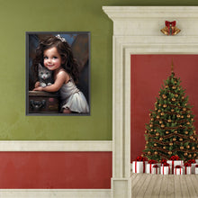 Load image into Gallery viewer, Diamond Painting - Full Round - sweet cool girl (40*50CM)